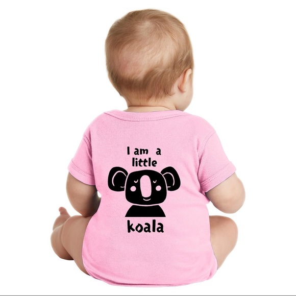 Baby Bodysuit Koala Pink / Blue - Picture 1 of 4